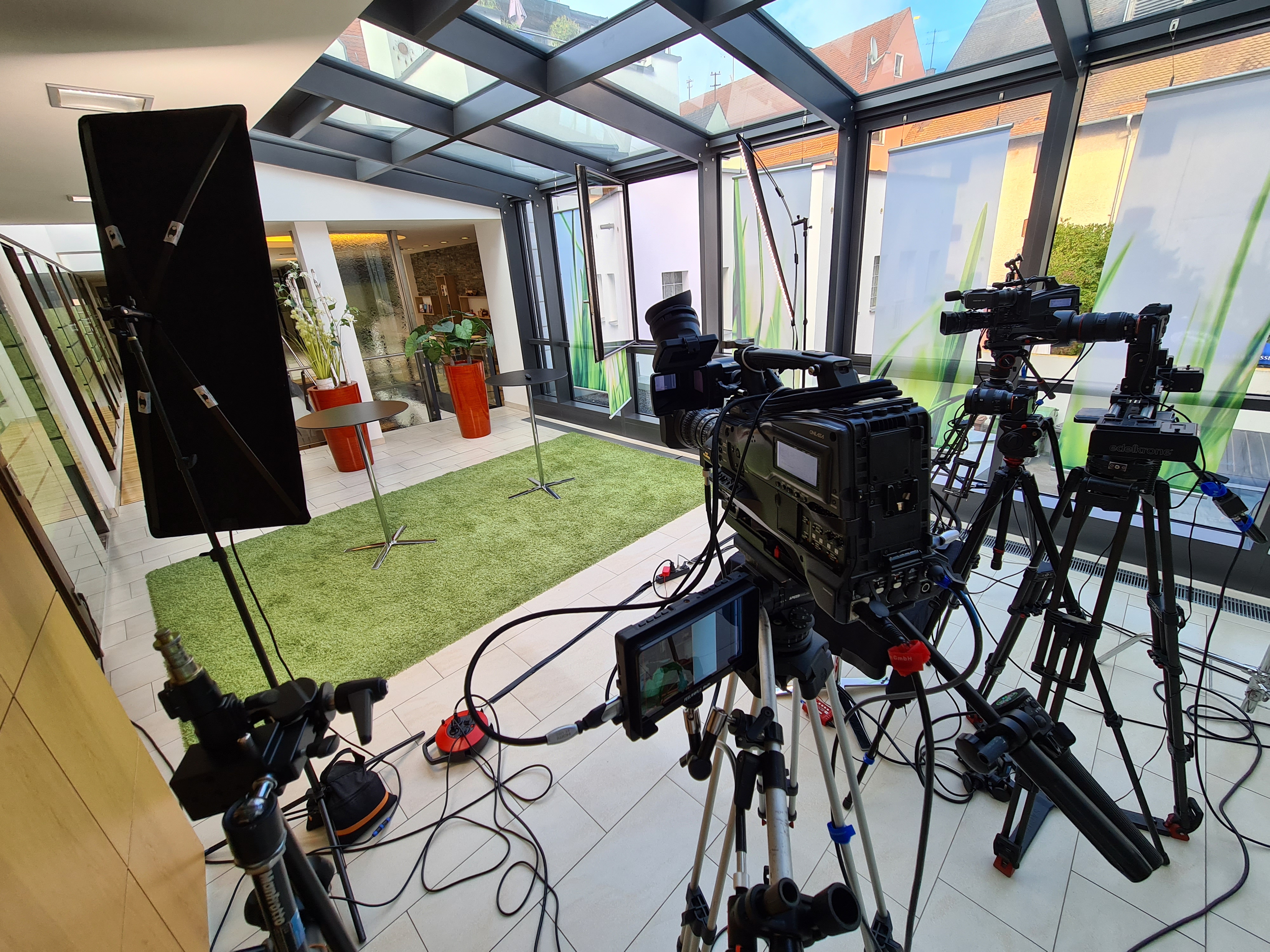 Broadcast-Kamera Setup für Hybrid Event Produktion